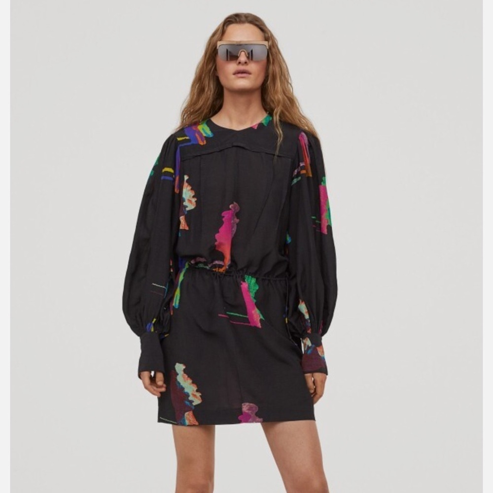 H&M Studio Collection Balloon Sleeved Tunic Dress